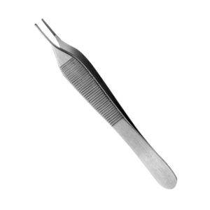 Pince à pansement manuelle standard Adson, dentée, 12 cm, en acier inoxydable, instrument chirurgical de maintien des tissus, dentaire, réutilisable - Product Image 1