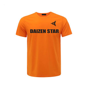 Daizen Star Men's Short Sleeve T-Shirt Regular Fit Neck Casual Knitted Polyester Tee Letter Print Front Logo Eco-Friendly - Product Image 3