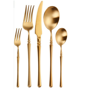 Ensemble de couverts créatifs en acier inoxydable doré, modernes, écologiques, couleur personnalisable, pour la maison, les restaurants, les fêtes, les mariages, cadeaux à prix abordable - Product Image 6
