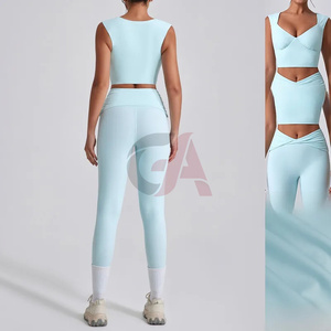 Conjunto de Yoga para Mujer 2026, Alta Elasticidad, Ligero, Secado Rápido, Ropa Deportiva Personalizada al por Mayor, Ropa de Gimnasio - Product Image 4