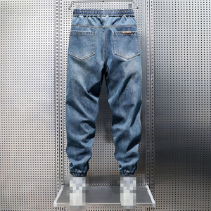 Pantalon en jean streetwear droit pour homme, multi-poches, décontracté, toutes saisons, 100% coton, coupe confortable, pantalon jogger en jean personnalisé - Product Image 6