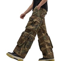 Pantalones Cargo de Camuflaje Personalizados para Hombre, Pantalones Casuales con Múltiples Bolsillos 3D, Pantalones de Talla Grande, Pantalones Tácticos de Camuflaje para Exteriores, Pantalones Holgados
