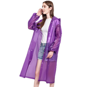 Long <b>EVA</b> Cloth Hoodie Rain Jacket Breathable Outdoor Rainwear for Hiking Travel Fishing Climbing 1PC Solid Raincoat 2026 - Product Image 6