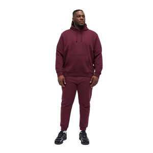 ชุดวอร์มพรีเมียมสำหรับผู้ชาย เสื้อฮู้ดดี้ผ้าฟลีซหนา 480 GSM ผ้าฝ้ายผสมโพลีเอสเตอร์ ชุดออกกำลังกายอุ่นสบาย เสื้อพูลโอเวอร์ กางเกงจ็อกเกอร์ - Product Image 1