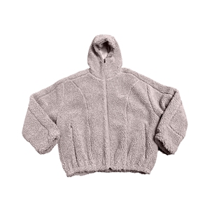 Chaqueta de Forro Polar con Capucha para Hombre, Gruesa, Cálida, Informal, para Invierno, con Cierre de Cremallera, Forro de Sherpa, Corte Regular, Color Sólido - Product Image 1