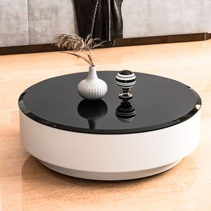 32\" Inch Round Black Glass <b>Table</b> <b>Top</b> 1/2\" Thick Beveled Polished Edge Tempered <b>Dining</b> <b>Table</b> (Old SKU W1265118649) - Product Image 2