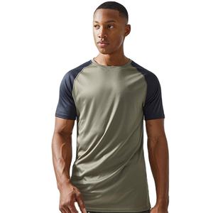 Camisetas Deportivas Lisas Personalizadas al por Mayor, Camisetas de Gimnasio para Hombre de Manga Corta de Algodón y Poliéster Cómodas - Product Image 1