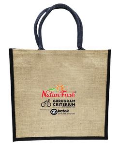 Meilleur prix réutilisable épicerie Jute imperméable fourre-tout sac de plage poignée écologique nouveau Design pour emballage portable personnalisable - Product Image 1