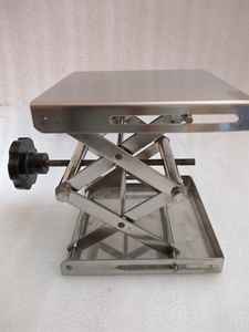 Plataforma elevadora de laboratorio tipo tijera de 6x6 pulgadas, soporte de laboratorio de acero inoxidable de alta resistencia, equipo de laboratorio con altura ajustable - Product Image 3