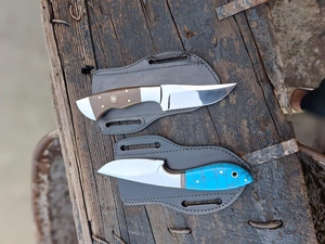Cuchillo de Caza Hecho a Mano con Acero D2, Mango de Hueso Blanco, Borde Parcialmente Dentado, Duradero, Ligero, Garantía de 3 Años - Product Image 3