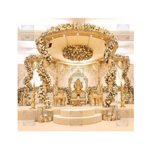 Unique <b>Wedding</b> Triple Pillar Akshara Mandap Classy Triple Pole Wooden <b>Wedding</b> Mandap Set Gujarat Traditional <b>Wedding</b> Mandap USA - Product Image 1