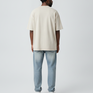 Camiseta de Verano para Hombre, Estilo Hip Hop Vintage, Lavado Ácido, Algodón Grueso, Corte Holgado, con Logotipo Personalizado OEM 2026 - Product Image 6