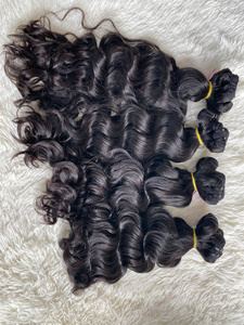 มัดผมมนุษย์ทอเป็นลอนคลื่นธรรมชาติแบบ HD จากเวียดนามมัดผมสีดำ - Product Image 3