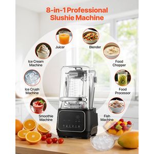 Mixeur de comptoir professionnel 2200W 26000RPM avec protection, robot culinaire 68 oz, auto-nettoyant, faible bruit, plusieurs vitesses - Product Image 3
