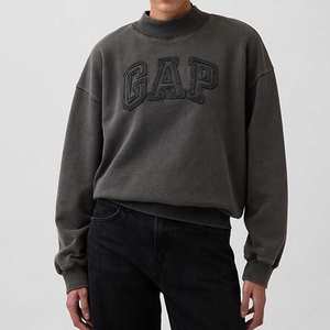 Sudadera de cuello alto de algodón polar sólido para invierno - Ecológica, transpirable, de corte holgado y talla grande con logo frontal para mujer - Product Image 4