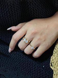 แหวนเพชรทรงแอสเชอร์ 0.80 กะรัต เพชรเลี้ยงในห้องปฏิบัติการ ตัวเรือนทองคำขาว 14K ประดับเพชรเม็ดเดี่ยวทรงเข็มทิศ สำหรับผู้หญิง เครื่องประดับชั้นดี - Product Image 6