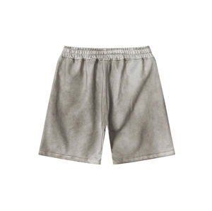 Shorts en toile décontractés et respirants, coupe ample, style charpentier, à jambe large, effet délavé et vieilli, orné de strass, design personnalisé - Product Image 5