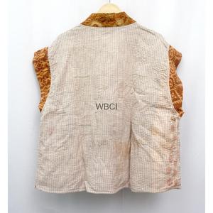 Chaqueta Acolchada Vintage de Algodón para Mujer, Reversible, con Cuello en V, Cinturón, Transpirable, Ecológica, para Playa, Resort, Hogar - Product Image 4