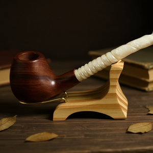 Pipe à fumer en bois naturel faite à la main, écologique et durable, design vintage, portable, fabricant en gros - Product Image 3