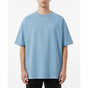 เสื้อยืดคอตตอนโอเวอร์ไซส์เนื้อหนา ปักโลโก้ตามสั่ง ระบายอากาศได้ดี ดีไซน์พรีเมียมคุณภาพเยี่ยม เสื้อยืดผู้ชาย - Product Image 4