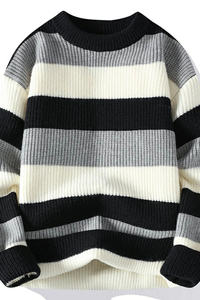 <b>Men</b> Button Shoulder Knit Sweater Soft Warm Crew Neck <b>Long</b> Sleeve Casual Comfortable Daily Wear Autumn Winter Custom Factory - Product Image 6