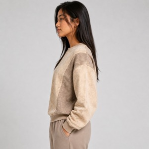 Sweat-shirt femme de qualité supérieure 2026, effet délavé, personnalisable, respirant et confortable - Product Image 6