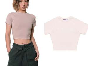 T-shirt court sexy personnalisé pour femme, coupe ajustée, en coton et élasthanne doux, style streetwear, imprimé baseball, pour l'été, Baby Tee - Product Image 3