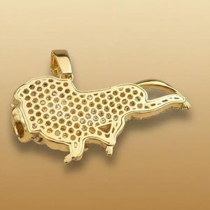 Colgante Personalizado de Cabeza de León con Incrustaciones de Moissanita VVS, Colgante de Plata 925, Joyería Hip Hop, Colgante para Amantes de los Animales - Product Image 6