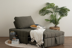 Minimalist <b>Foldable</b> Seater <b>Sofa</b> <b>Bed</b> with Metal Legs Pet-Friendly Fabric for Modern Home Living Room Apartment - Product Image 6