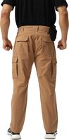 Pantalones Cargo Tácticos OEM ODM con Logotipo Personalizado, Pantalones de Trabajo Resistentes para Exteriores, Tela Ripstop, Múltiples Bolsillos, Corte Recto, Cintura Media