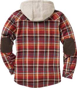 Veste en flanelle à carreaux vintage pour homme, doublée polaire, manches longues, boutonnée, chaude, respirante, décontractée, pour le travail en extérieur, personnalisable - Product Image 6