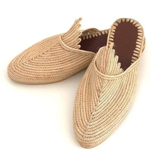 Chaussures marocaines en raphia, pantoufles en raphia, cadeau d'anniversaire, pantoufles traditionnelles en raphia, babouches en raphia, cadeau pour elle, raphia fait main - Product Image 2