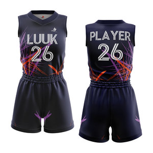 Uniforme d'équipe de basketball personnalisé imprimé par sublimation, sans manches, respirant, 100% polyester, unisexe adulte, vêtements d'équipe athlétique - Product Image 6