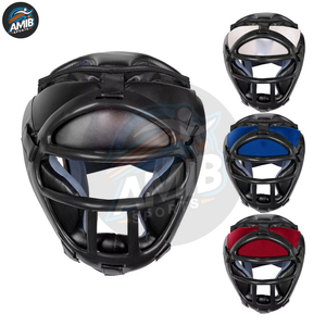 Protège-tête en cuir de vachette respirant personnalisé de haute qualité avec logo, élégant pour le sport, la boxe, le MMA, l'entraînement, équipement de protection avec fermeture auto-agrippante - Product Image 6