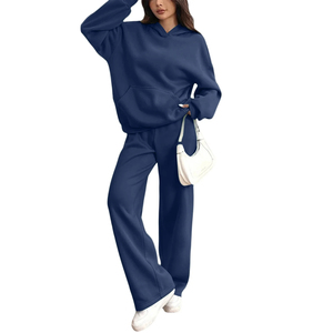 Nouvel ensemble de survêtement oversize tendance pour femme – Léger, hiver, épaules tombantes, personnalisable, grandes tailles - Product Image 5