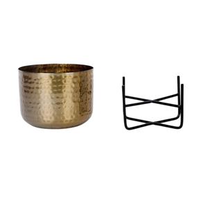 Metal Hammered Planter Flower <b>Pots</b> for Indoor Outdoor Plants Decorative Garden Planter Modern Home Decor - Product Image 5