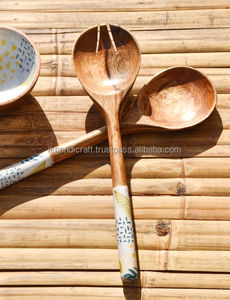 Trending Eco-Friendly Bohemian Enamelled Mango Wood Serving Salad <b>Bowls</b> Fully Recycled <b>Plastic</b> <b>Parties</b> Tray Set New Design - Product Image 5