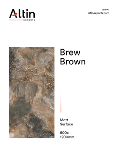 Azulejos de porcelana vitrificada esmaltada premium de 600x1200 mm, color marrón Brew - Acabado mate, grado A A A+, 60x120 cm, para paredes y suelos. - Product Image 2