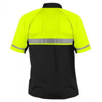 Polos de travail en coton 100% personnalisés avec logo pour hommes, polos de sécurité réfléchissants pour la sécurité routière
