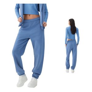 Pantalones Deportivos Holgados para Mujer con Logotipo Personalizado, Pantalones Jogger de Cintura Alta de Algodón, Ropa Casual para Estar en Casa, Venta al Por Mayor, Fábrica OEM - Product Image 1
