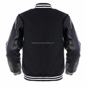 Wholesale Varsity Genuine Leather Sleeve College <b>Men</b> Wool Letterman <b>Men</b> <b>Jackets</b> - Product Image 6