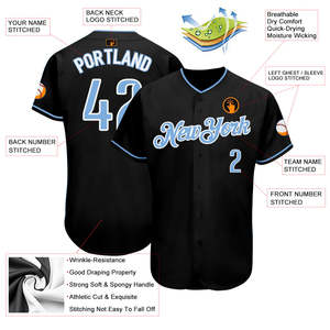 Maillot de baseball personnalisé par sublimation OEM, 100 % polyester, décontracté, avec boutons sur le devant, nom et numéro de l'équipe, vêtements de sport - Product Image 3