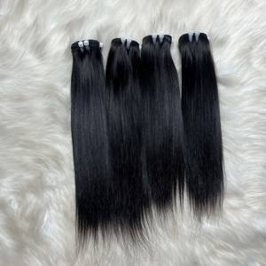 2024 Top Qualité Cheveux Noir Os Droite Cheveux Bruts Prix De Gros Top Tendance Coiffures Dropship De Qhair - Product Image 1