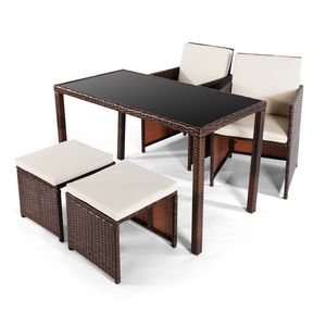 Set di Tavolo e Sedie da Esterno per Arredamento da Giardino - Product Image 2