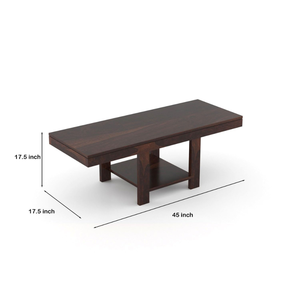 งานแกะสลักไม้สมาร์ทอาร์ต งานฝีมือ วัสดุไม้สัก สีน้ำตาลวอลนัท โต๊ะกลางฐานไม้สไตล์เรียบง่าย โต๊ะกาแฟสไตล์โมเดิร์นสำหรับบ้าน - Product Image 6