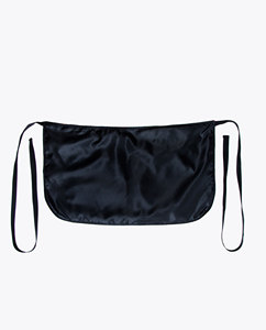 Cape de coiffure à imprimé flamant rose avec poche en cuir, taille ajustable, tablier noir - Product Image 4