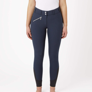 Culottes d'équitation pour femmes, logo personnalisé, service OEM, taille élastique, longueur intégrale, respirantes, séchage rapide, pour le saut d'obstacles et les concours équestres - Product Image 1