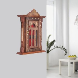 Porta Llaves de Madera de Sheesham con Mandala, Venta al Por Mayor - Decoración Espiritual Hecha a Mano en India - Product Image 3