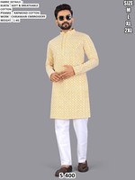 Kurta Aarav pour homme, traditionnel, brodé Bandhani, en coton, coupe classique, longueur au sol, pour Diwali, fête, séchage rapide