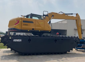 Excavadora de cadenas usada robusta de 3000 kg con pala dozer frontal y cucharón hidráulico reforzado para nivelación en construcción - Product Image 5